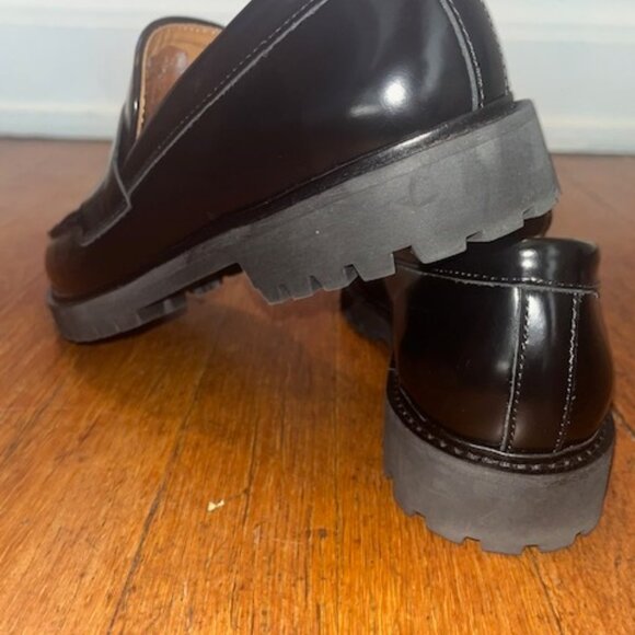 Love Thursday Boot Company Black Loafers Red Heart Women's 8 ❤️ - Picture 8 of 8